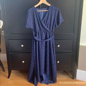 Faux wrap dress